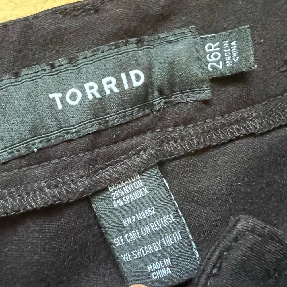 Torrid black skinny stretch pants, sz 26R, office‎ work casual business staple